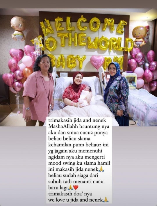 Aisyahrani Adik Syahrini Melahirkan Anak ke-3 di HUT RI, Bayinya Cantik Banget