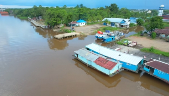 Tak Sembarangan, Potret Rumah Mengapung di Atas Air Kalimantan, Bisa Pindah Tempat