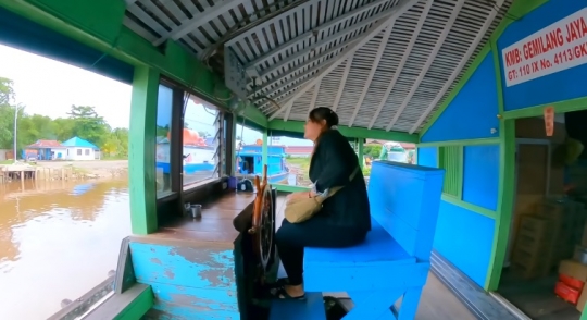 Tak Sembarangan, Potret Rumah Mengapung di Atas Air Kalimantan, Bisa Pindah Tempat