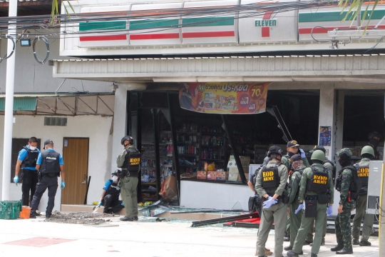 Sisa-Sisa Serangan Bom dan Pembakaran 17 Lokasi di Thailand