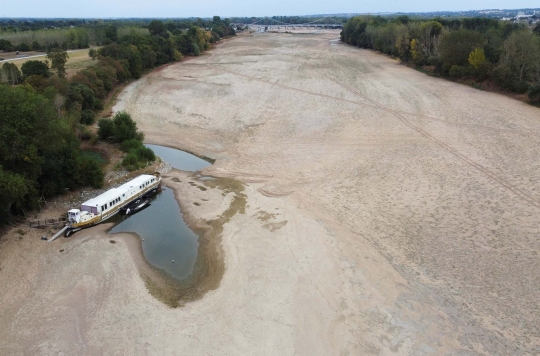 Kekeringan Sungai Loire di Prancis Semakin Parah