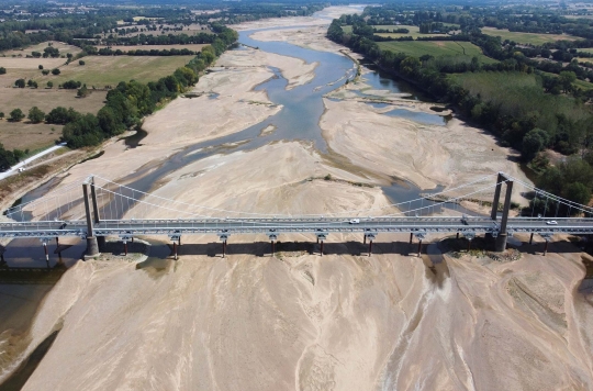 Kekeringan Sungai Loire di Prancis Semakin Parah