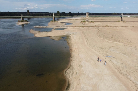 Kekeringan Sungai Loire di Prancis Semakin Parah