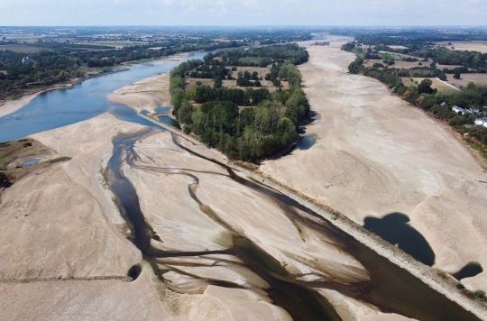 Kekeringan Sungai Loire di Prancis Semakin Parah