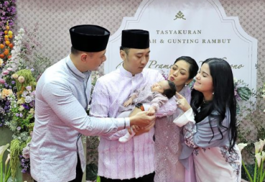 Momen Aqiqah Anak ke-4 Ibas Yudhoyono, Terungkap Panggilan AHY & Annisa Pohan