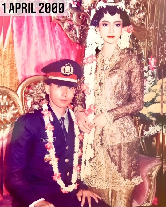 Potret Lawas Ibu Kombes Cantik Heni Tania saat Pengantin, Resepsi Modal Rp10 Juta