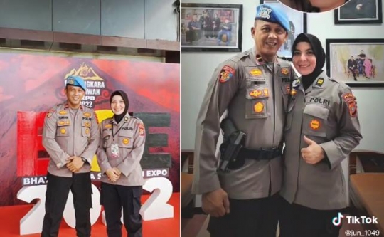 Potret Suami Istri Sama-Sama Polisi, Dulu Sama-Sama Bintara Kini Sukses Perwira