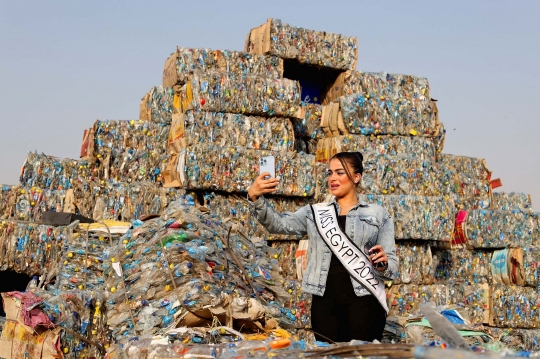 Penampakan Piramida Baru di Mesir, Terbuat dari 7.500 Kg Sampah Plastik
