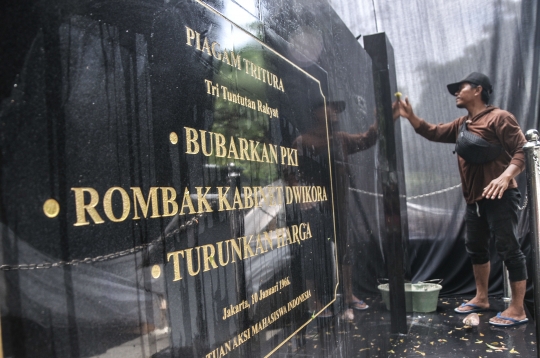 Monumen Tritura 66 Dipindahkan ke Taman Menteng