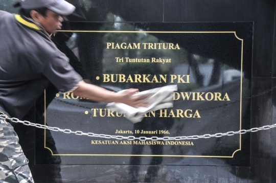 Monumen Tritura 66 Dipindahkan ke Taman Menteng