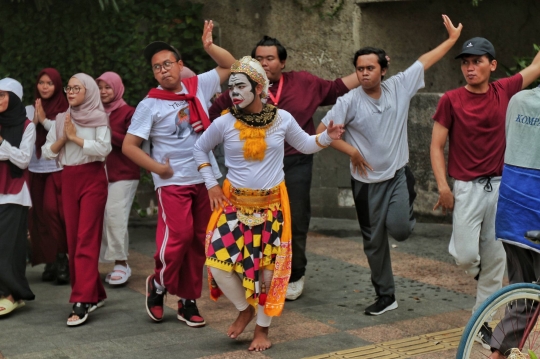 Saat Pagelaran Seni Suara dan Tari Digelar Saat Car Free Day