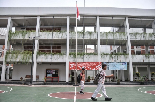 Wajah Gedung Sekolah Berkonsep Net Zero Carbon Senilai Rp30 Miliar