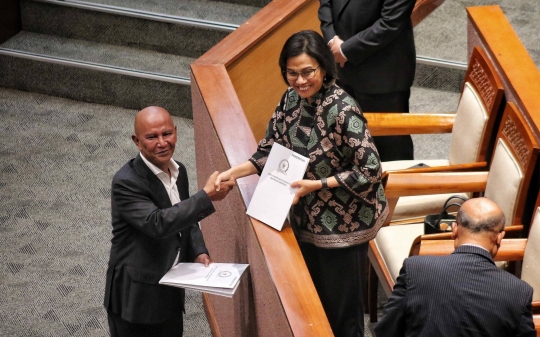 Rapat Paripurna DPR, Sri Mulyani Sampaikan Pandangan Keuangan 2023