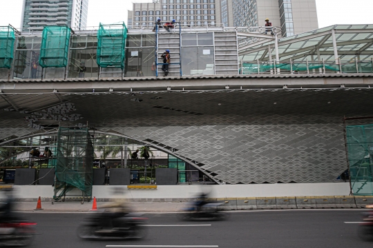 Pembangunan Halte TransJakarta Bundaran HI Terus Berjalan di Tengah Kontroversi