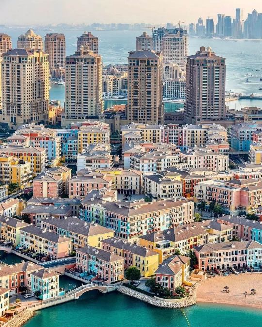 Potret Mewahnya The Pearl, Pulau Reklamasi Qatar Dekat Lokasi Piala Dunia 2022