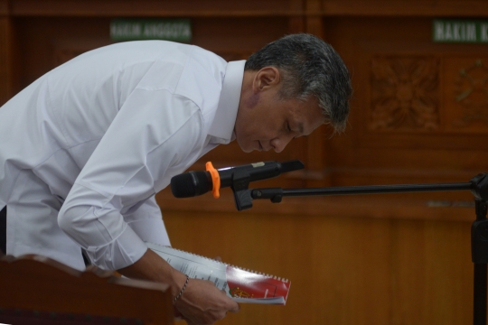 Brigjen Hendra Kurniawan Jalani Sidang Obstruction of Justice