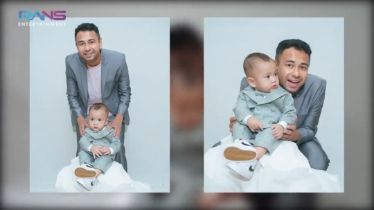 5 Momen Rayyanza dan Raffi Ahmad saat Pemotretan Pakai Jas, Bak Boss Baby