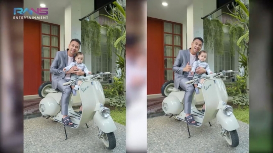 5 Momen Rayyanza dan Raffi Ahmad saat Pemotretan Pakai Jas, Bak Boss Baby