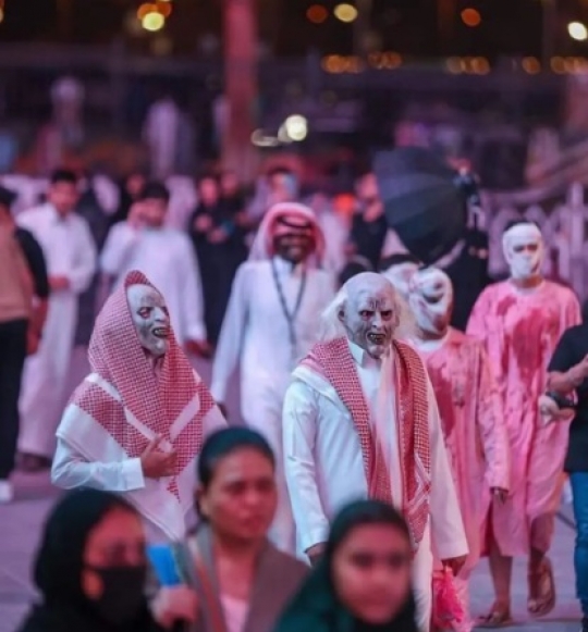 Potret Perayaan Halloween di Arab Saudi, Warga Masuk Gratis Syaratnya Kostum Seram