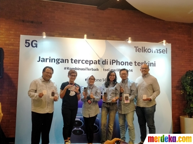 Telkomsel meresmikan kehadiran iPhone 14 series di 14 gerai GraPARI seluruh Indonesia dan paket data bundling untuk setiap pembelian produk sebagai bentuk kerja sama dengan Erajaya pada Jumat (4/11/2022).
