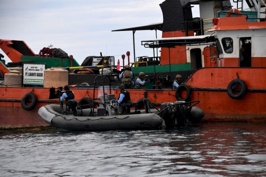 Aksi Kopaska TNI AL Latihan VBSS Jelang KTT G20 di Bali