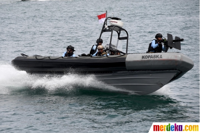 Foto Aksi Kopaska Tni Al Latihan Vbss Jelang Ktt G20 Di Bali