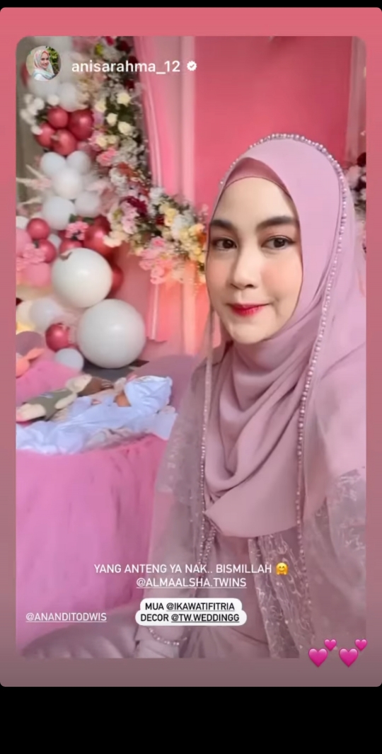 6 Momen Aqiqah Alma dan Alsha Anak Kembar Anisa Rahma, Banjir Doa dari Netizen