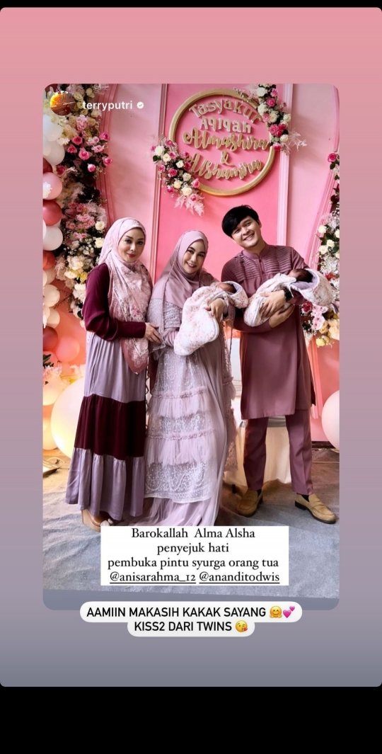 6 Momen Aqiqah Alma dan Alsha Anak Kembar Anisa Rahma, Banjir Doa dari Netizen