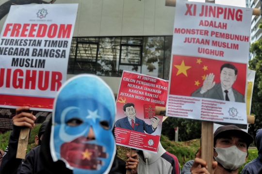 Geruduk Kedubes China, Aliansi Mahasiswa Islam Protes Kekerasan Muslim Uighur