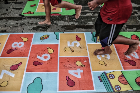 Keseruan Festival Permainan Tradisional di Kota Tua