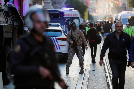 Suasana Mencekam Usai Ledakan di Jalan Tersibuk di Istanbul