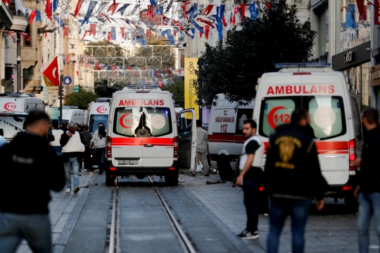 Suasana Mencekam Usai Ledakan di Jalan Tersibuk di Istanbul