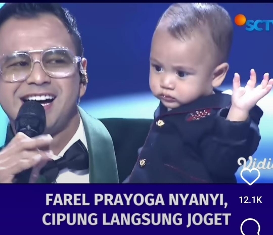 Aksi Gemas Rayyanza 'Cipung' di SCTV Awards, Dengar Ojo Dibandingke Langsung Joget
