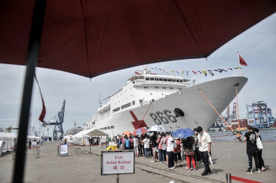 Kapal Perang China Merapat ke Tanjung Priok, Misinya Kemanusiaan