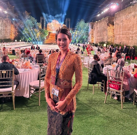 Pesona Maudy Ayunda Berkebaya Hadiri KTT G20 di Bali, Penampilannya Dipuji Sempurna