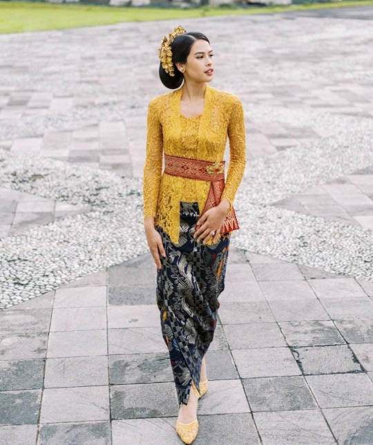 Pesona Maudy Ayunda Berkebaya Hadiri KTT G20 di Bali, Penampilannya Dipuji Sempurna