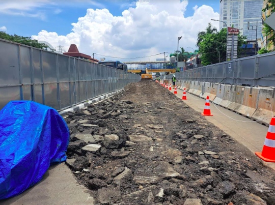Potret Jalur Trem era Belanda Ditemukan Terkubur di Tengah Kota Jakarta