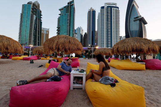 Keindahan Pantai Doha yang Semakin Ramai Jelang Piala Dunia 2022