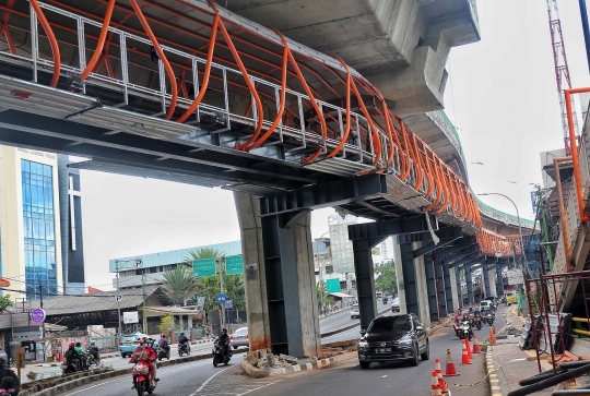 Wajah Skywalk Penghubung Stasiun Kebayoran dan Halte TransJakarta