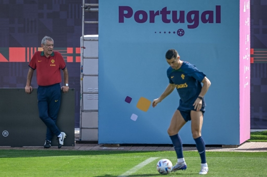 Gaya Cristiano Ronaldo Latihan dengan Timnas Portugal