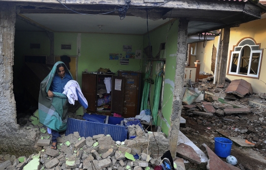 Penampakan Kerusakan Parah Akibat Gempa Cianjur