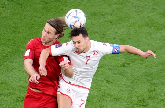 Denmark vs Tunisia Imbang 0-0