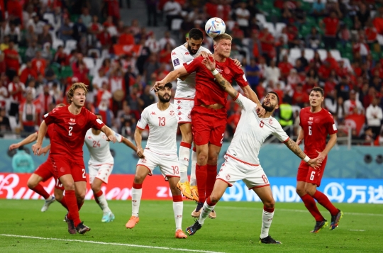 Denmark vs Tunisia Imbang 0-0