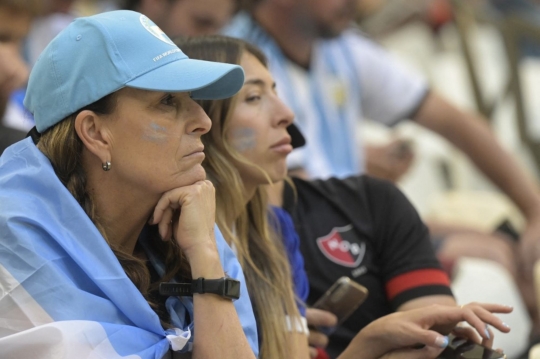 Wajah Sedih Suporter Argentina