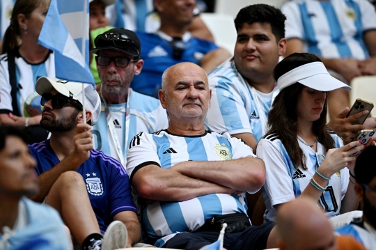 Wajah Sedih Suporter Argentina