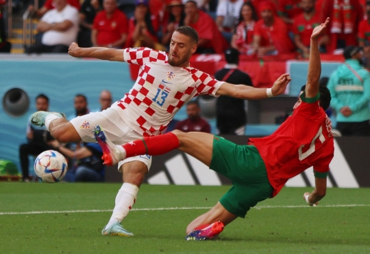Sengit, Maroko vs Kroasia Berakhir 0-0