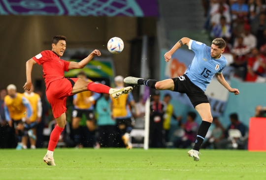 Momen Uruguay vs Korea Selatan Tampil Agresif Tanpa Gol