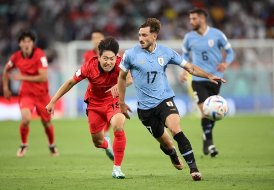 Momen Uruguay vs Korea Selatan Tampil Agresif Tanpa Gol