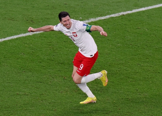 Gol Robert Lewandowsk Bungkam Arab Saudi di Piala Dunia 2022