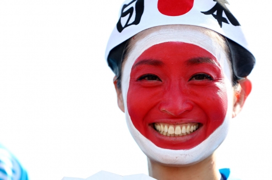 Pesona Wajah Imut Suporter Timnas Jepang di Piala Dunia 2022